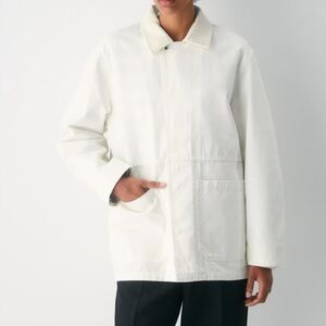 TNA Aritzia Edison Chore Jacket Size Small NWT $178  Corduroy Collar Light Birch